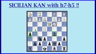 Sicilian Kan with Black  h7h5 trap  siciliankan siciliandefense [upl. by York108]