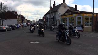 Hells angels Neil Mott funeral tribute 2014 [upl. by Saimon]