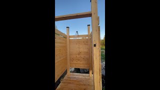 DIY Outdoor Shower  Woodland Mills HM130MAX [upl. by Eetsirhc]