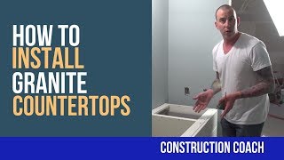 How to Install Granite Countertops  DIY [upl. by Asiat]