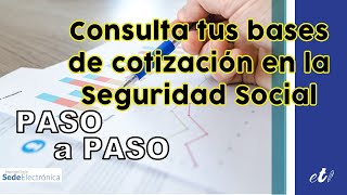 🖊 Cómo consultar el informe de bases de cotización  Paso a Paso [upl. by Chevy564]