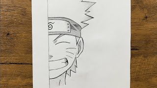 Easy Naruto drawing for beginners  draw Naruto uzumaki stepbystep [upl. by Nettirb98]