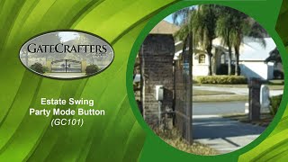 How To Use Estate Swing Party Mode Button CG101 For Driveway Gate Openers [upl. by Jaquenette]