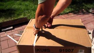 Unboxing Harbor Freight 114 Cubic ft cement mixer 91907 [upl. by Ynamreg172]