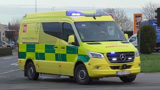 Finse sirene Twee Ziekenwagens van Ambulance Centrum OostVlaanderen met spoed in Dendermonde [upl. by Adnirem499]