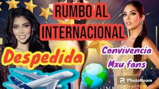 Despedida ✈ rumbo a reina hispanoaméricana 2024 Carolina Pérez Mexicana Universal 2023 [upl. by Alenoel]