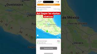 Así llegan las alertas sísmicas en mexicocity mexico terremoto [upl. by Farhsa]