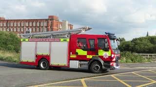 Tannoy Ashtons Pump Turnout  Greater Manchester Fire And Rescue Service [upl. by Leandro858]