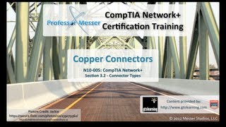 Copper Connectors  CompTIA Network N10005 32 [upl. by Sylvester467]