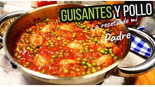 La receta de mi Padre Guisantes y Pollo [upl. by Montfort]