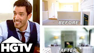 Modern Industrial Living Room Transformation  Brother vs Brother  HGTV [upl. by Caterina]