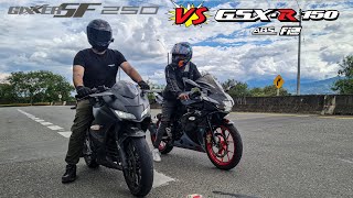 SUZUKI GSXR 150 VS GIXXER 250 SF 😱🔥¡BATALLA ÉPICA DRAG RACE [upl. by Tiraj]