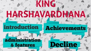 Harshavardhana  Rule  Achievements  Decline📝 [upl. by Anrym]