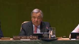 UN Chief at the Launch of United Nations Countering Terrorist Travel Programme [upl. by Callas395]