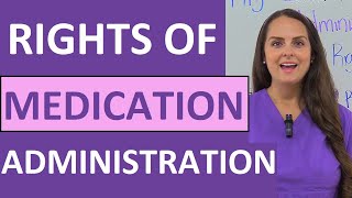 Rights of Medication Administration in Nursing 5 6 7 9 10 12 NCLEX Review [upl. by Minne]