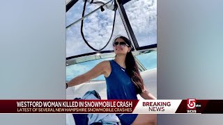 MA Woman Killed in NH Snowmobile Crash [upl. by Adarbil]