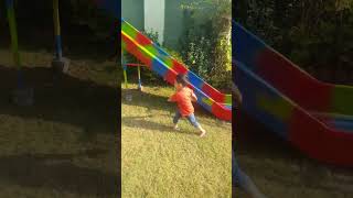 Arham enjoying the slides jhula park swing kids [upl. by Eduard889]