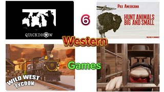 6 Roblox Western Games Pax Americana TWW Quickdraw Western Tycoon Westbound Wild West Obby [upl. by Liakim]