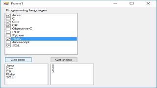 C Tutorial  Get Checked Items In a CheckedListBox  FoxLearn [upl. by Jeddy446]