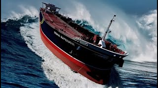 Gigantic Oil TANKER SHIPS amp Special Boats VS HORRIBLE Waves In STORM [upl. by Bondy]