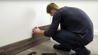 How to Horizontally Install Pergo Laminate Flooring On Your Walls [upl. by Jakie938]