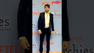 Ibrahim Ali Khan BRIEFLY poses for paps at The Archies screening shorts ibrahimalikhan [upl. by Adar]