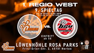 9 Spieltag 1Regio West Hertener Löwen gg BSV Münsterland Baskets Wulfen [upl. by Persas]