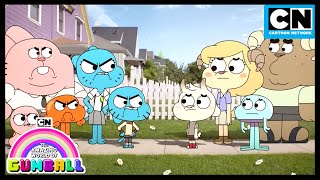 The Wattersons vs The Mimicats  Gumball  Cartoon Network [upl. by Eohce]