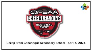 OFSAA Cheerleading Recap from April 5 2024 [upl. by Haakon]