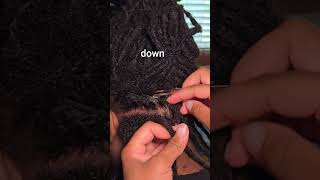 interlocking dreadlocks NOT TOO TIGHT naturalhair hairstyle [upl. by Diba]