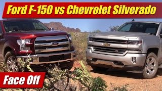 Face Off Ford F150 50 V8 vs Chevrolet Silverado 53 V8 [upl. by Rasecoiluj303]