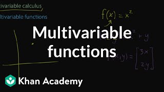 Multivariable functions  Multivariable calculus  Khan Academy [upl. by Laleb447]