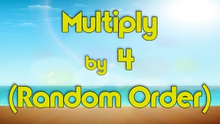 Multiply by 4 Random Order  Learn Multiplication  Multiply By Music  Jack Hartmann [upl. by Og806]