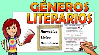 📖 Cuáles son los GÉNEROS LITERARIOS y ejemplos  Cuales son las especies literarias [upl. by Beitris]