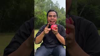 Removing Apple stickers 🍎 camping apple lifehacks outdoors [upl. by Dominick]