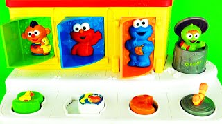 Sesame Street PopUp Pals Surprise Eggs Baby Toys  Learn Colors with Ernie Elmo Cookie Monster [upl. by Sivek198]