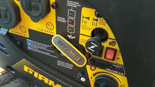 Firman W2000i generator starting instructions [upl. by Airotciv]