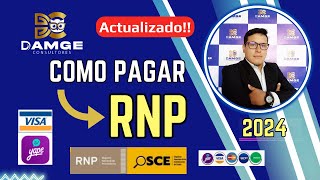 Cómo pagar el RNP por Págalope  YAPE o Tarjeta  para inscribirse al instante  ACTUALIZADO [upl. by Fesoy200]