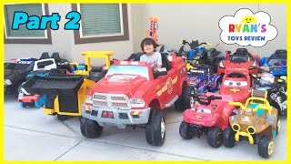 HUGE POWER WHEELS COLLECTIONS Ride On Cars for Kids [upl. by Kurr]