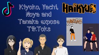 Kiyoko Yachi Noya and Tanaka expose Tiktoks  Part 2  Haikyuu [upl. by Atsylac]