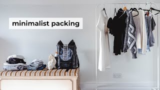 Minimalist packing for 3 days in Amsterdam  Work trip [upl. by Nnav516]