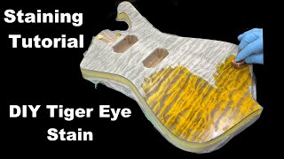 Guitar Stain Tutorial  Tigers Eye on an Iceman [upl. by Vallonia]