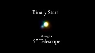 Binary Star through a 5 Inch Telescope Summer 2022  Present [upl. by Enimsaj]