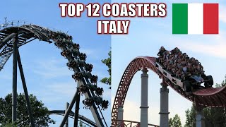 Top 12 Roller Coasters in Italy [upl. by Grenville626]