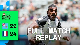 Fiji steal goldenpoint EPIC  Fiji v France  Full Match Replay  Cape Town HSBC SVNS [upl. by Schear]