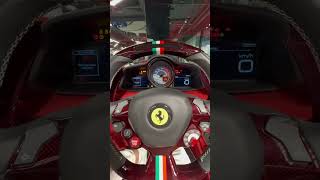 Ferrari 488 Pista Spider Cold Start shorts [upl. by Aloivaf]