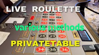 LIVE Private Table Roulette Demo With Recovery Methods [upl. by Thatcher]