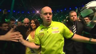 Michael van Gerwen WalkOn  Premier League 2015 on 26 March in Dublin [upl. by Zarla394]