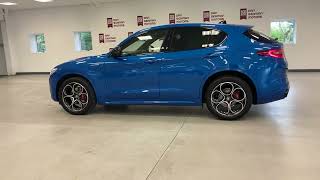 Alfa Romeo Stelvio Veloce 2022 in Misano BluePanoramic roof [upl. by Airam]