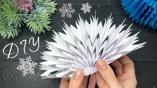 3D Paper Snowflakes Christmas Paper Craft Christmas Ornaments [upl. by Ytsenoh547]